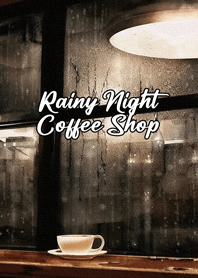 Rainy Night Coffee Shop