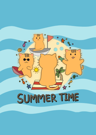 Summer time with chooky cat