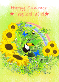 Happy Summer -Tropical Birds-