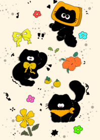 black cat fresh flowers2