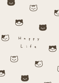Neko Face - beige.