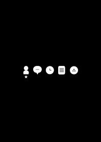 シンプル スター（ブラック）V.13