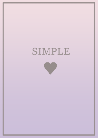 SIMPLE HEART -pink lavender-