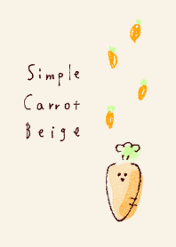 beige carrot simple.
