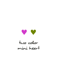two color mini heart THEME 187