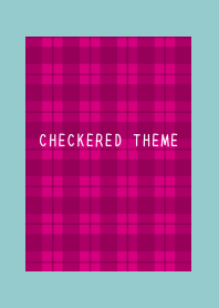 RED CHECKERED THEME-MINT GREEN