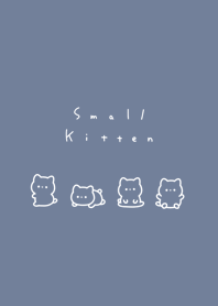 small kitten/gray blue wh