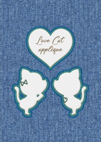 Love Cat Applique 60