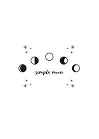 Simple moon -white-