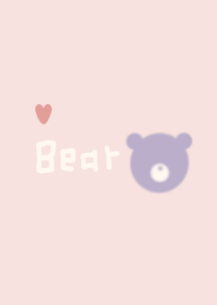 くま / むらさき ぴんく