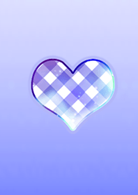 Simple Check Heart Purple