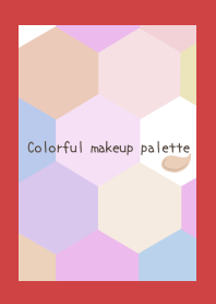 Colorful makeup palette-RED-BEIGE