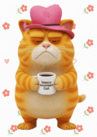 The cat is sleepy. I'm lazy today.