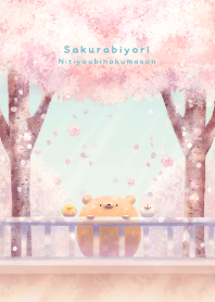 Sunday bear -Cherry blossoms-