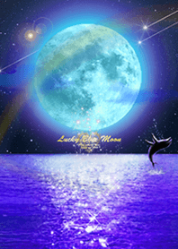 Lucky Blue Moon Clover Whale