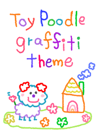 Toy Poodle graffiti theme