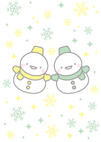 Yellow Green: Snowman Combo Theme