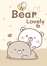 Two bear so happy