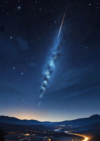 Mountain, Sea, and Moonlit Night d873b2