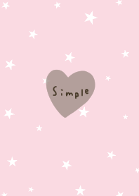 Pink and white stars. Hearts.