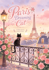 Paris Dreaming Cat
