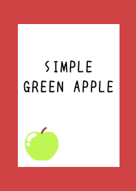 SIMPLE GREEN APPLE-RED-BEIGEj