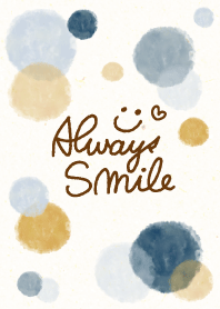 Smile - Adult watercolor Polka dot3-