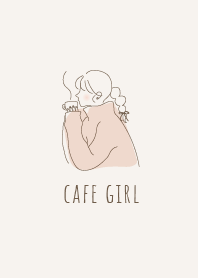 SIMPLE CAFE GIRL / ベージュ