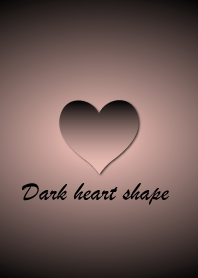 Dark heart shape - Pink -