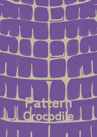 Pattern Crocodile edomurasaki