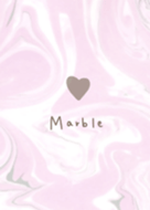 Pink marble and heart.