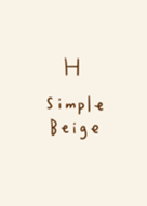 Simple H beige