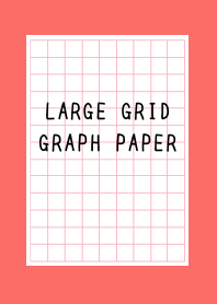 LARGE RED GRID GRAPH PAPER-VERMILIONj