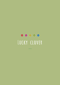 Yellow Green : Simple clover power stone