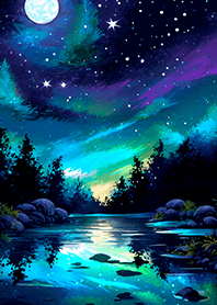 Beautiful starry night view#2562