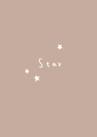 ベージュと小さな星。