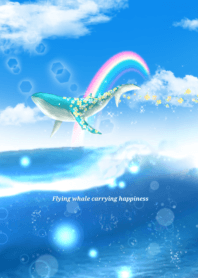 Flying whale carrying happiness 4
