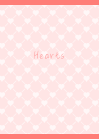 Heart and Heart on red