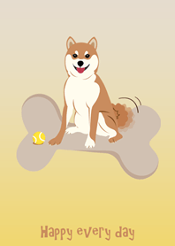 こんにちはに愛らしい柴犬！