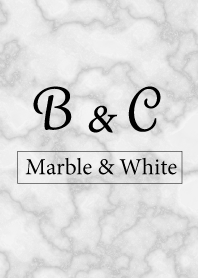 B&C-Marble&White-Initial
