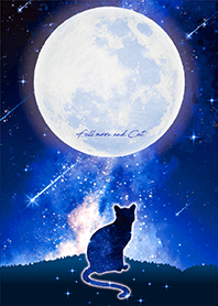 Full moon and Cat 10