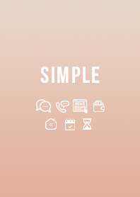 SIMPLE (Rose pink Beige) V.004