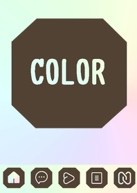 brown color rainbow  K23