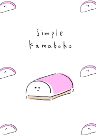 シンプル かまぼこ ホワイト ブルー