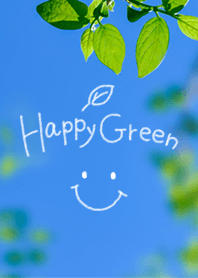 สีเขียวสดมีความสุข