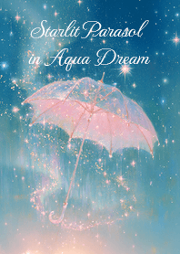 Starlit Parasol in Aqua Dream
