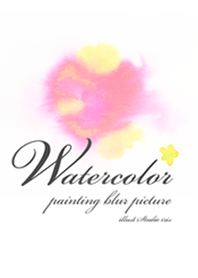 水彩画 にじみ絵1