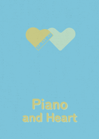 Piano and Heart water surface