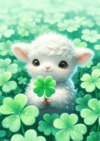 Little Lamb in Clover Field V.1