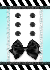 Black ribbon&Cute lace